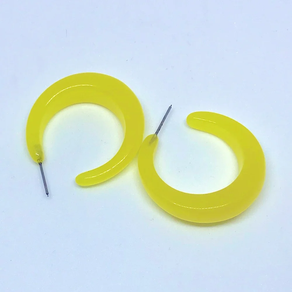 Yellow vintage Deadstock earrings